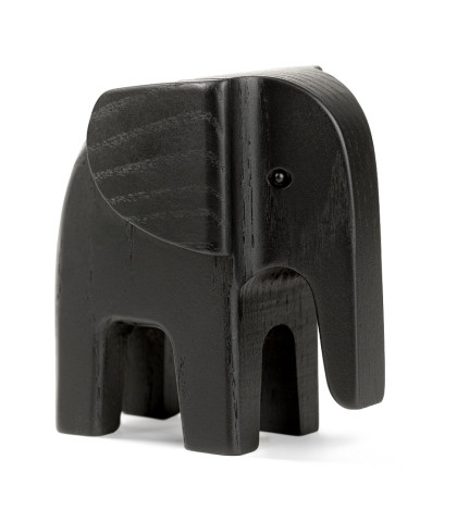 Sort træ-elefant fra Novoform Design - stilren pynteting i sort træ