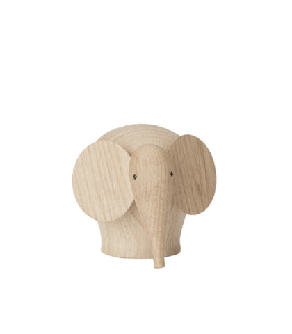 Mini elefant i træ fra WOUD Design - skønne og moderne træfigurer