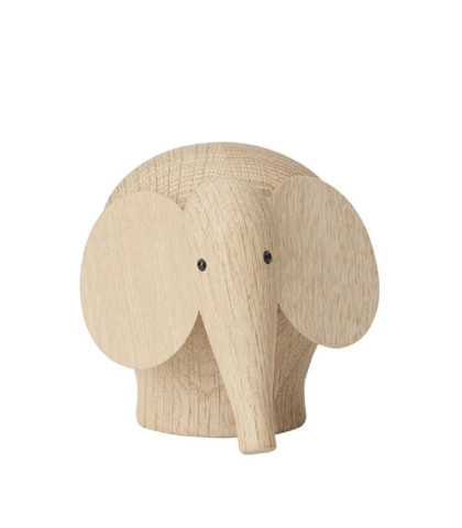 Virkelig smuk og dekorativ træfigur formet som en elefant