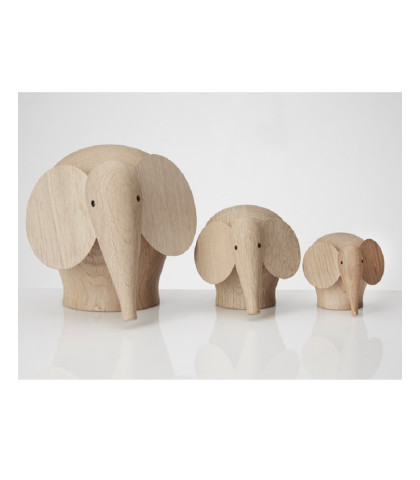 Træfigurer til hjemmet giver god stemning - moderne træfigurer formet som elefanter