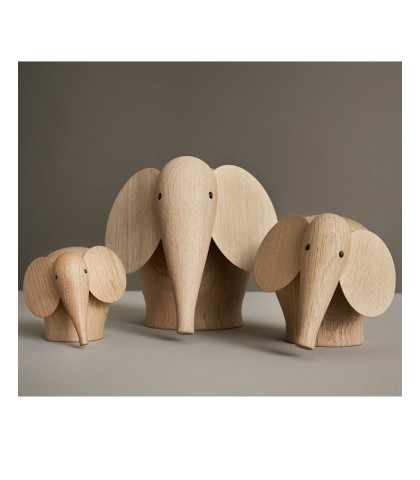 Hyggelige og smukke træ-elefanter fra WOUD Design