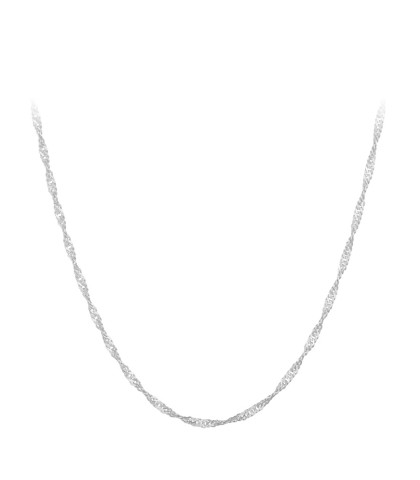 Tynd og fin snoet halskæde i sølv fra Pernille Corydon. Dansk smykkedesign