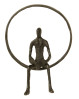 Flot Speedtsberg metalring med figur. Metalfigur til ophæng.