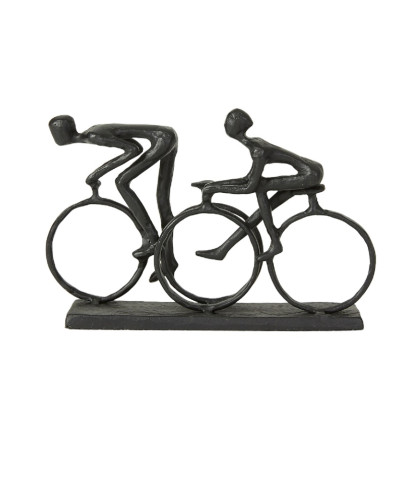 Metalfigur med to cyklister - Speedtsberg figur til cykelrytteren