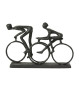 Metalfigur med to cyklister - Speedtsberg figur til cykelrytteren