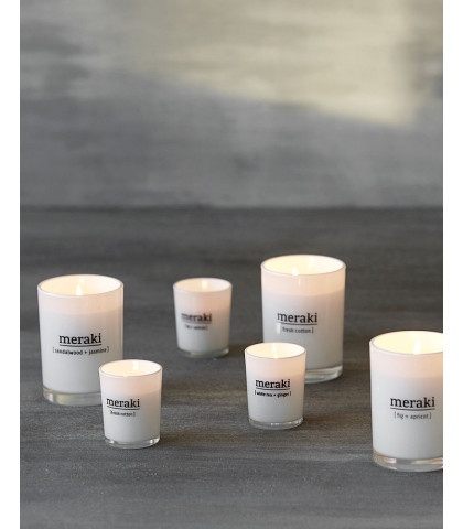 Skab god hygge og aroma med Meraki duftlys. 