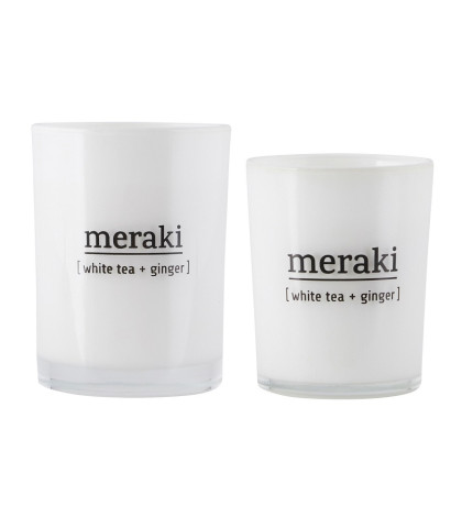 Spred god duft i hjemmet med Meraki duftlys med white tea og ginger