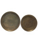Bronze farvede bakker til pynt - House Doctor bakkesæt med runde fade