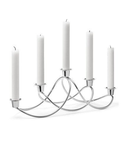 Smuk og elegant Harmony lysestage fra Georg Jensen - Lysestage i rustfrit stål