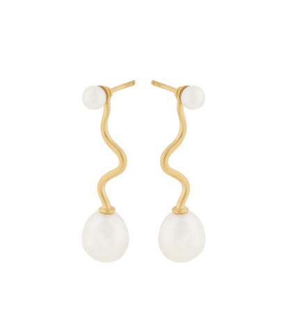 Pernille Corydon øreringe med perler. Feminin og unik ørering