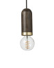 Cylinder lampe i bejdset egetræ - stilfuld loftslampe fra Spring Copenhagen