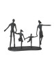 Glad familiefigur. En figur med en legende familie - Speedtsberg sort metalfigur til den perfekte boligindretning