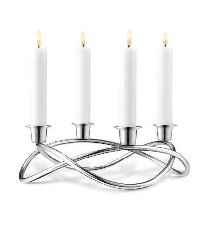 Season lysestage i rustfri - Georg Jensen Season lysestage til 4 lys