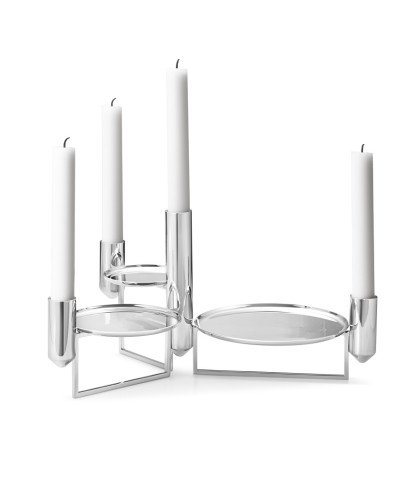 Tunes lysestage med 3 bakker til diverse pynt. Tunes fra Georg Jensen