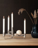 Elegant Tunes lysestage til fire lys og med tre små bakker. Georg Jensen lysestage