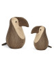 Skønt makkerpar med de to tukaner lavet i træ. Godt håndværk og super god stil fra Novoform Design