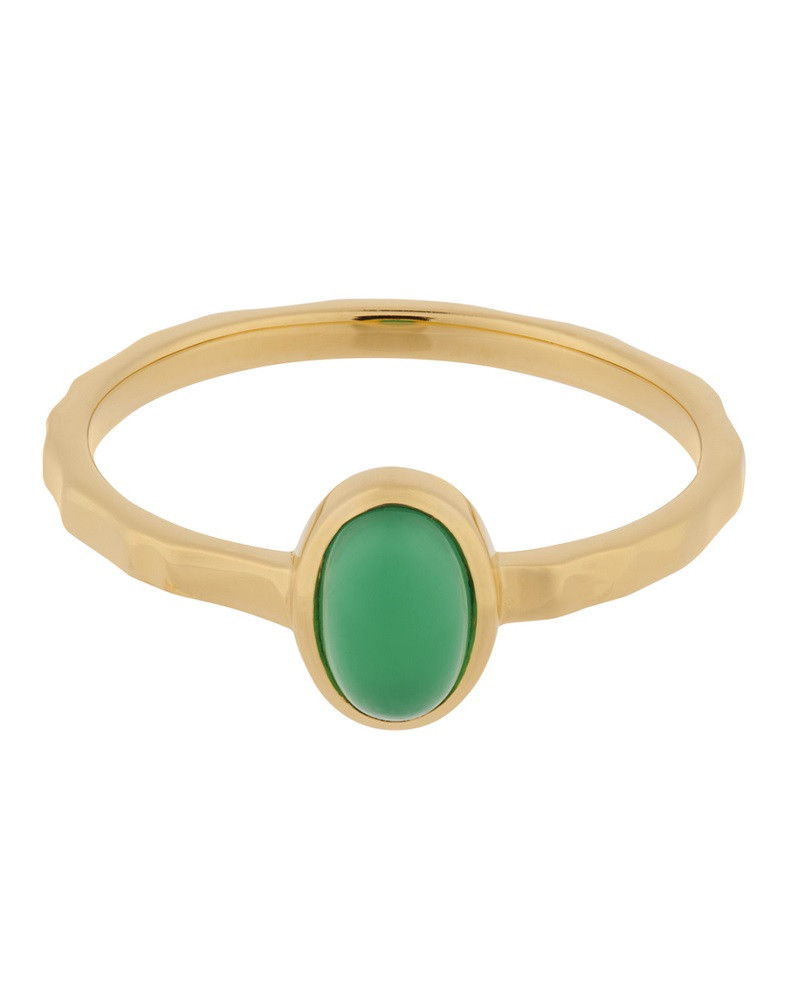 ly Vag Taktil sans Pernille Corydon ring med grøn sten -Smuk og skinnende fingerring