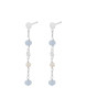 Stilfulde og feminine øreringe i sølv. Øreringe med sten og perler - Pernille Corydon øreringe