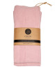 Håndklæder strikket i økologisk bomuld. By LOHN håndklæder i skøn lys pink farve. Små strikkede håndklæder med fine detaljer