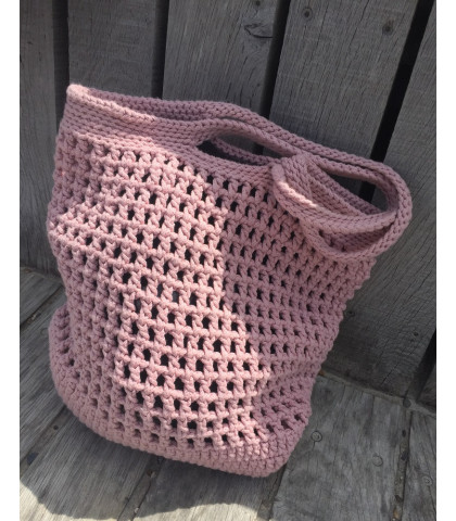 Skøn taske i kraftig kvalitet. Håndlavet taske/net fra By LOHN.