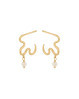 Pernille Corydon øreringe med hvide ferskvandsperler som vedhæng. Ocean Dream øreringe med feminine detaljer