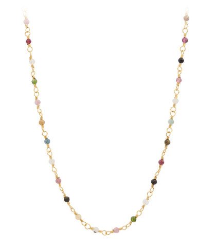 Eksklusiv halskæde fra Pernille Corydon. Shade halskæde med et smukt farvemix af Turmalin sten.