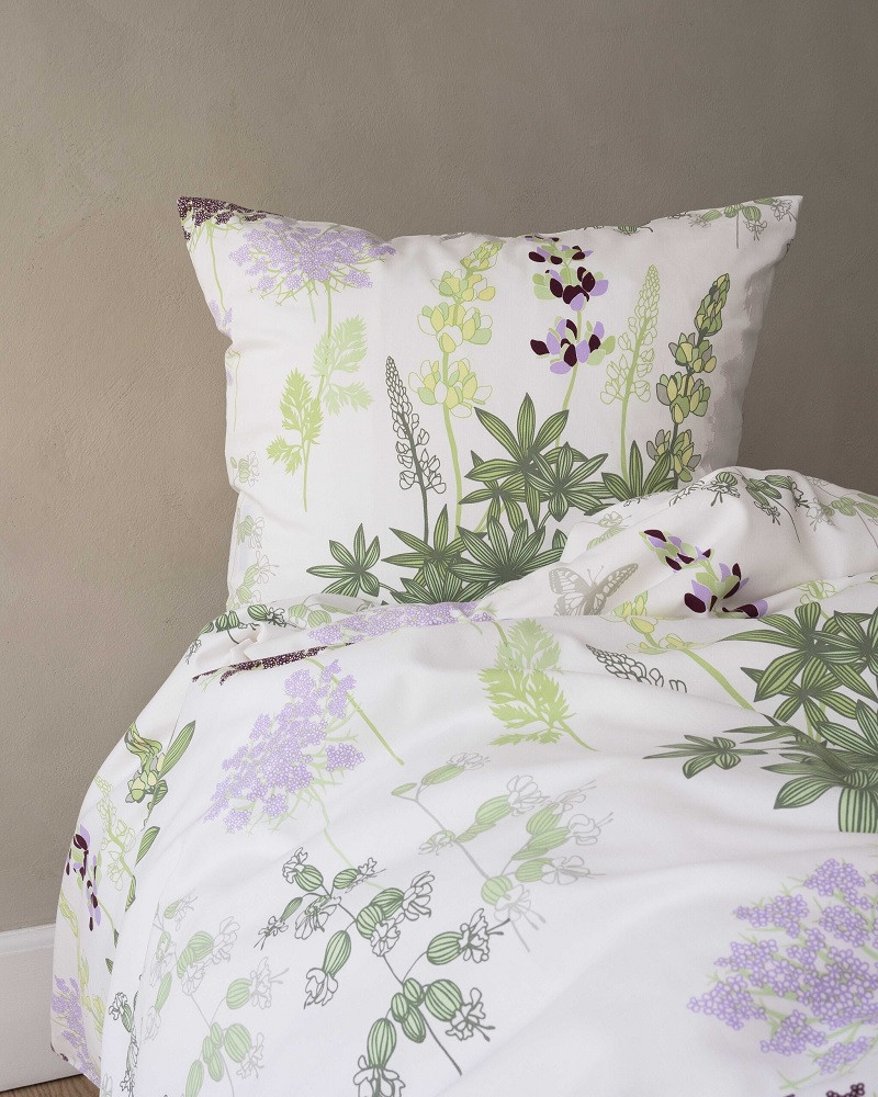 sukker gravid eftertiden Susanne Schjerning sengetøj med Meadow design - Botanisk design