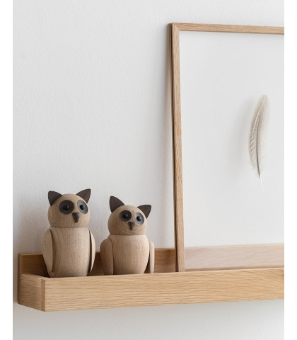 Bubo er dansk design, Nikolaj Klitgaard. Perfekte træfigurer til indretningen.
