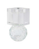 Vendbar lysestage i klar krystal-glas. Speedtsberg lysestage i moderne design
