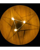 Lysestage fra Andersen Furniture - når lysene er tændt kastes en stjerneformet skygge på underlaget.