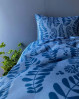 Sengetøj fra Susanne Schjerning. Fern Blue sengetøj med flot bregnemønster