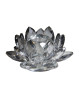 House of Sander lysestage i krystalglas. Lysestagen er formet som en smuk og elegant lotusblomst