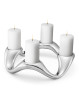 Cobra lysestage med plads til 4 bloklys. Georg Jensen rund lysestage som er perfekt til advent