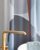 Trænget badeværelset til at blive piftet lidt op, så prøv med et smukt og dekorativt badeforhæng fra Mette Ditmer