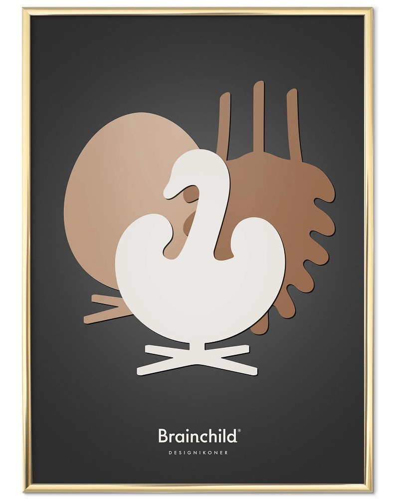 Ord Forudsige Kig forbi Brainchild plakat med en skøn symfoni af 3 populære designikoner