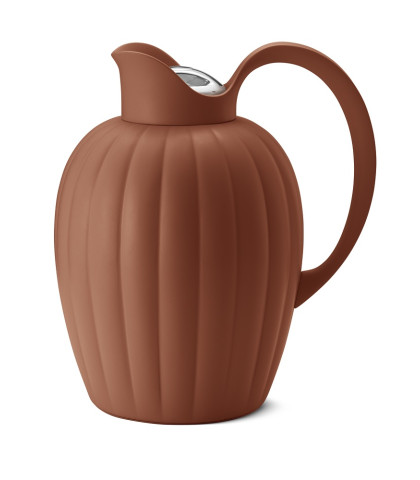 Bernadotte termokande fra Georg Jensen i ny lækker terracotta-rød farve