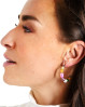 PastelPearls ørering designet af Szhirley. Ørering formet som en hoop med farvede perler