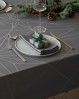 Lav det perfekt opdækkede julebord med en flot grå damaskdug fra Novoform Design