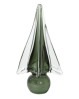 Glasfigur udformet som et træ. Glasfigur med grønt glas og klart glas. Speedtsberg glasfigur med unikke detaljer.