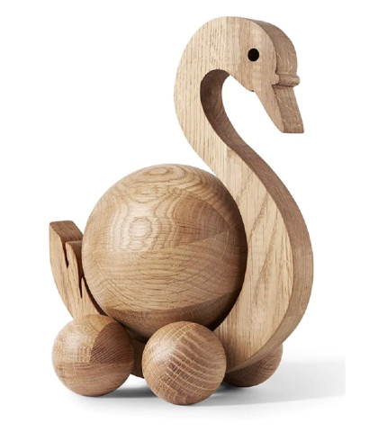 Spinning Swan fra ChiCura. Træfigur til den moderne og hyggelige indretning