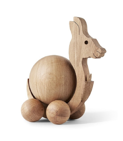 Kænguru træfigur fra ChiCura. En skøn træfigur med så mange fine detaljer