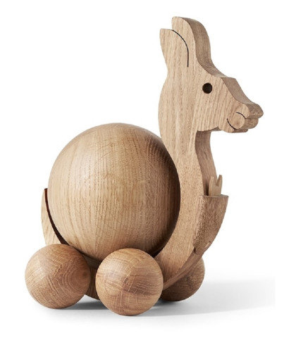 Kænguru træfigur med det skønneste udtryk og de fineste detaljer. ChiCura Spinning Kangaroo