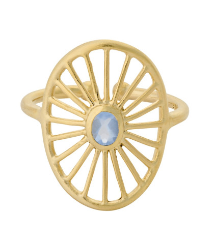 Pernille Corydon Dream Catcher ring - feminin og stilfuld fingerring med blå sten.