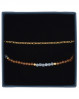 Meget smukt perlearmbånd i naturfarver. Pernille Corydon smykkeæske med 2 armbånd som et sæt.