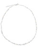 Rhumba Pearl halskæde fra Aqua Dulce. Halskæden har mange smukke og feminine detaljer med vedhæng og små hvide perler.