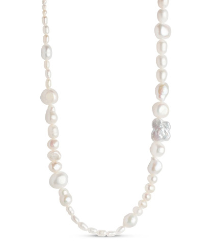 Unik og elegante perlehalskæde fra ENAMEL. Perlehalskæde med perler i forskellige størrelser og form.