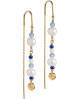 De perfekte ørebøjler til forårets og sommerens fester. ENAMEL øreringe med hvide og blålige perler