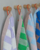 Farver skaber glæde - spred glæde på badeværelset med de skønne håndklæder fra RETRO kollektionen fra Mette Ditmer