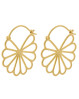 Smukke øreringe med design som en Bellis blomst - Pernille Corydon øreringe i forgyldt sølv.
