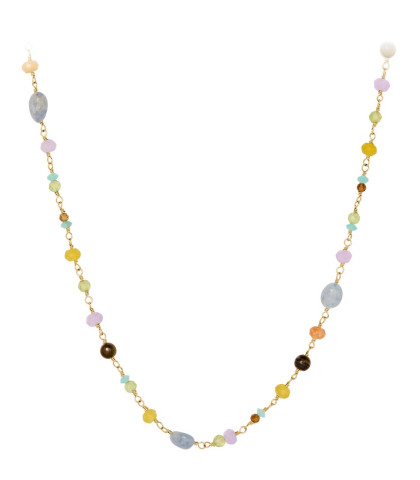 Summer Shades halskæde fra Pernille Corydon. Halskæde med perler i forskellige farver og størrelser